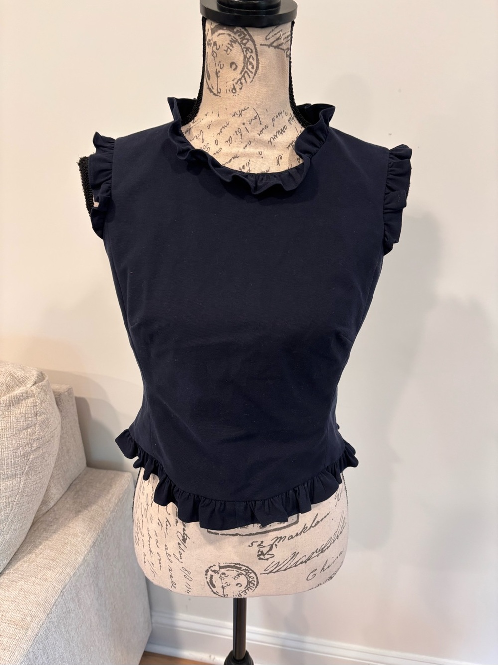 Tailored by Rebecca Taylor navy top size 2